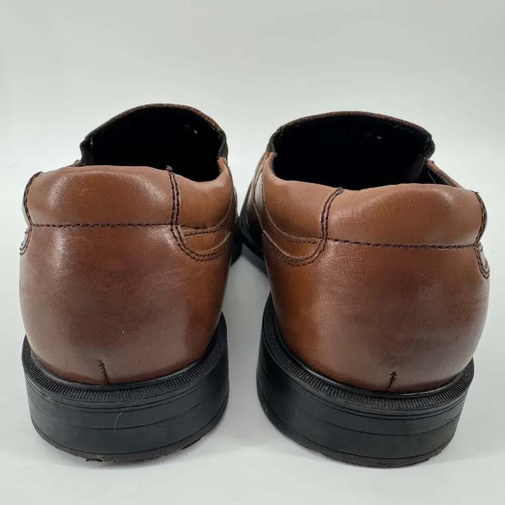 Kenneth Cole New York Len Slipon Brown Leather Loafers Men’s 11 M
